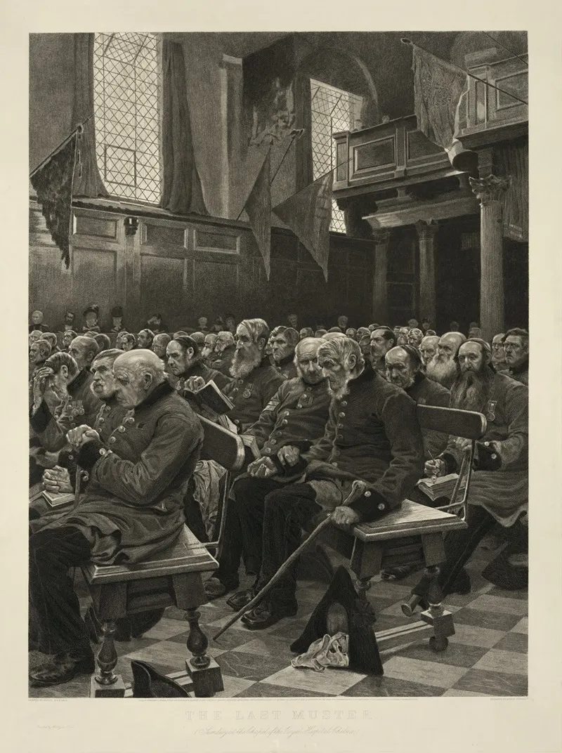 The Last Muster by Sir Hubert von Herkomer - Canvas Print