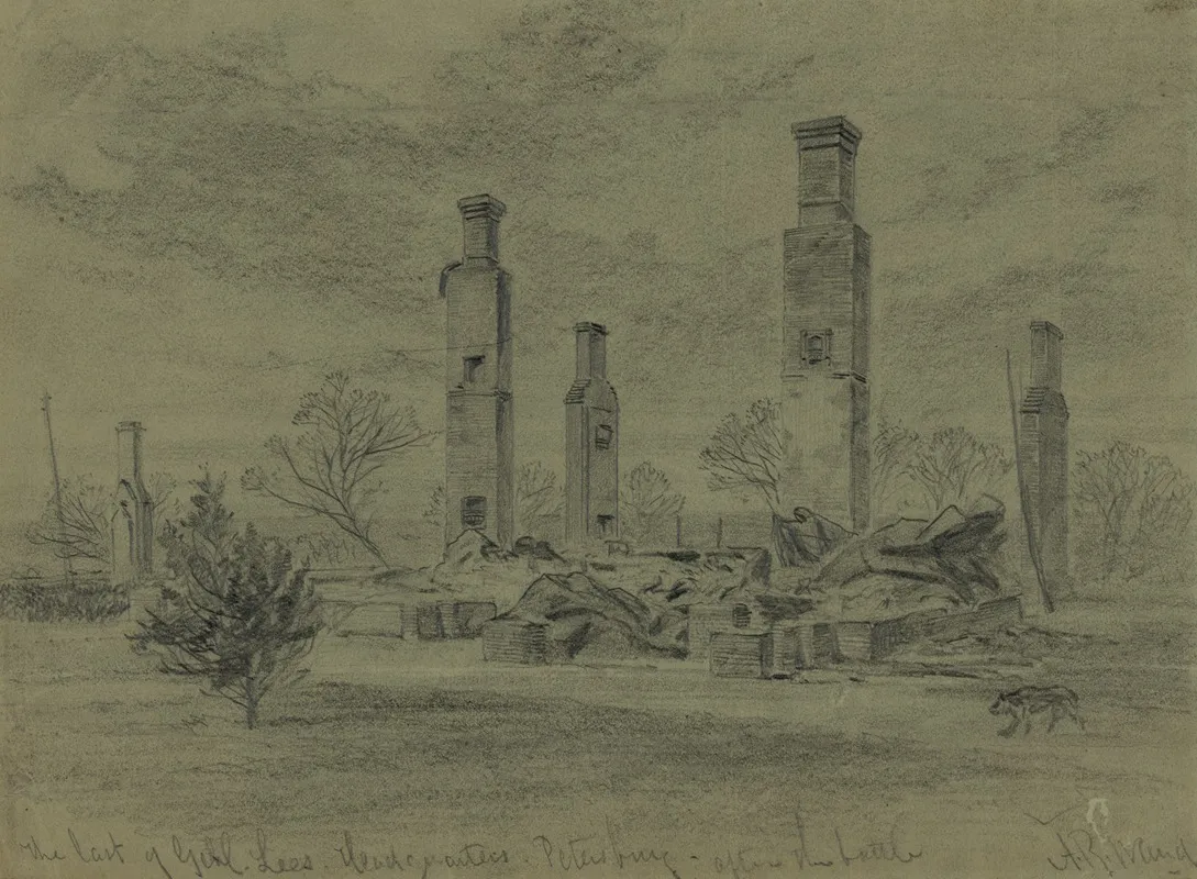 The Last Of Genl Lees Headquarters Petersburg After The Battle