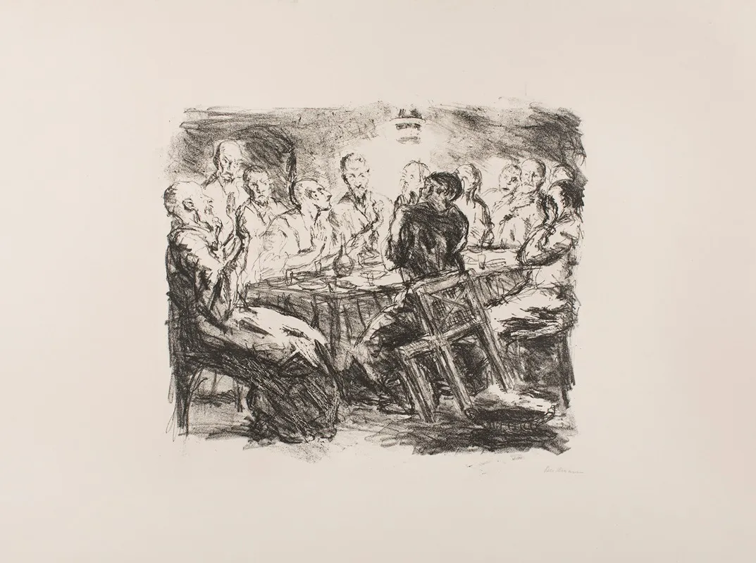 The Last Supper Plate 5 From The Portfolio Six Lithographs To The New Testament