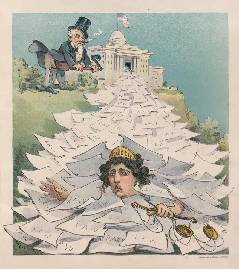 The Law Mills Again At Work by Udo Keppler - Canvas Print