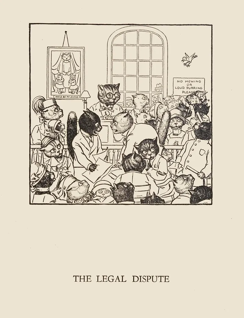 The Legal Dispute by William Ely Hill - Canvas Print
