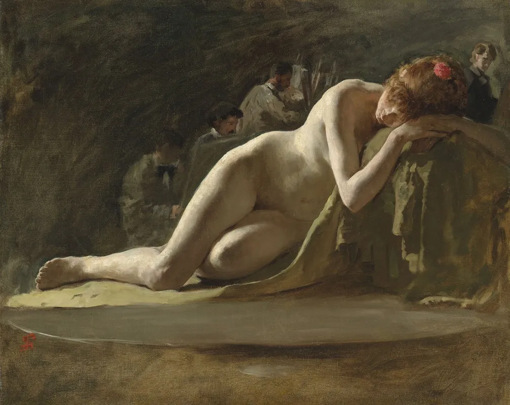 The Life Class 2 by Solomon Joseph Solomon - Canvas Print