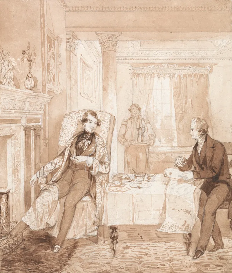 The Life Of A Nobleman Scene The First The Inheritance by Henry Dawe - Canvas Print