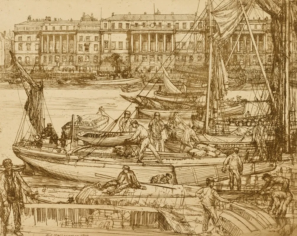 The Life Of Thames by Donald Shaw MacLaughlan - Canvas Print