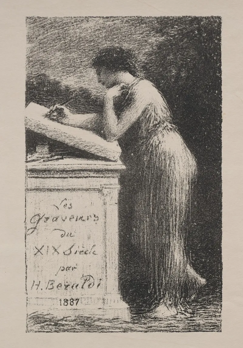 The Lithograph by Henri Fantin-Latour - Canvas Print