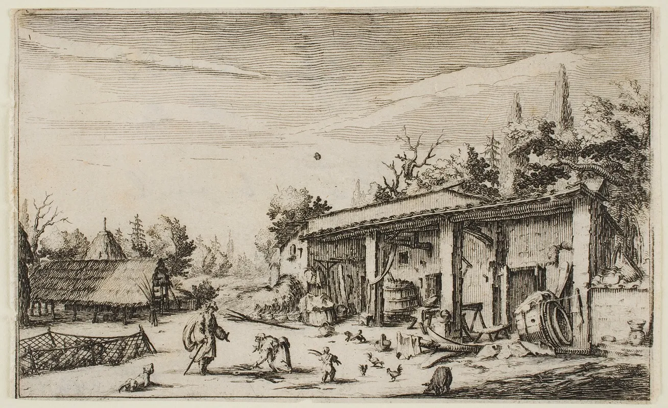 The Little Farm by Jacques Callot - Canvas Print