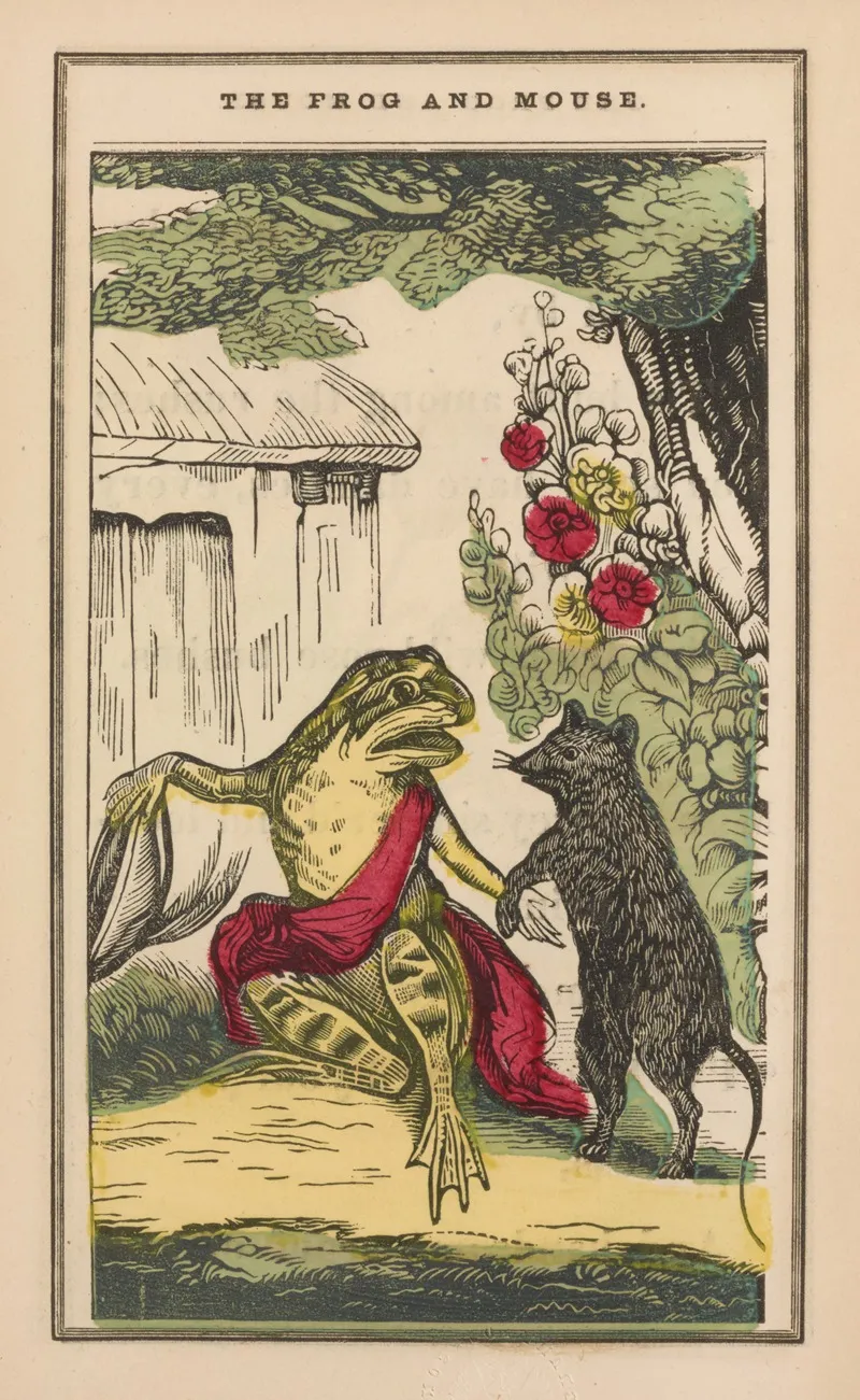 The Little Frog And Pretty Mouse Pl 6 by John B. Keller - Canvas Print