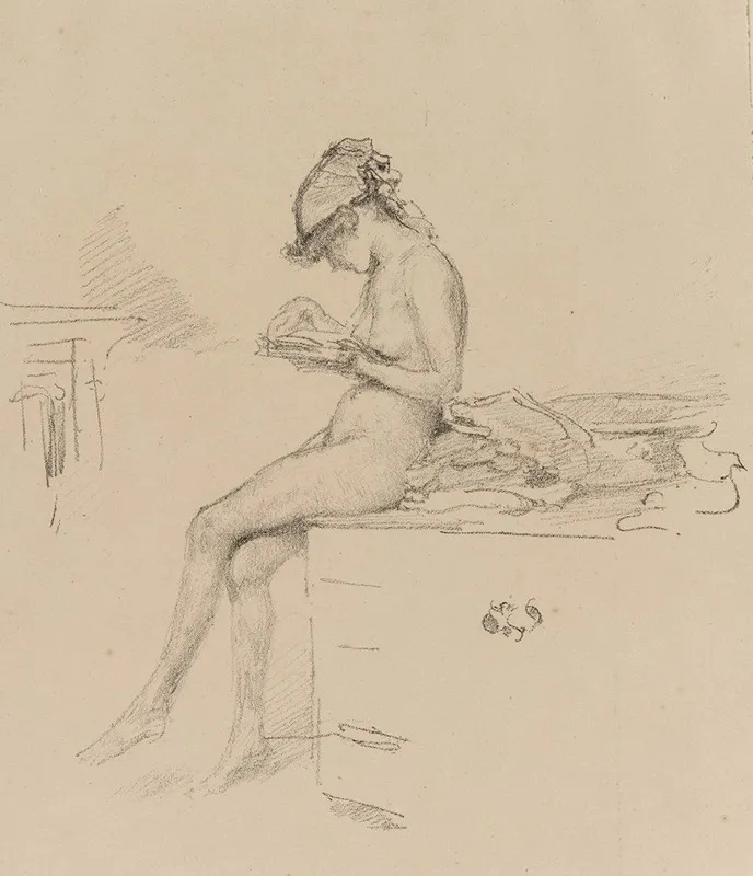 The Little Nude Model Reading