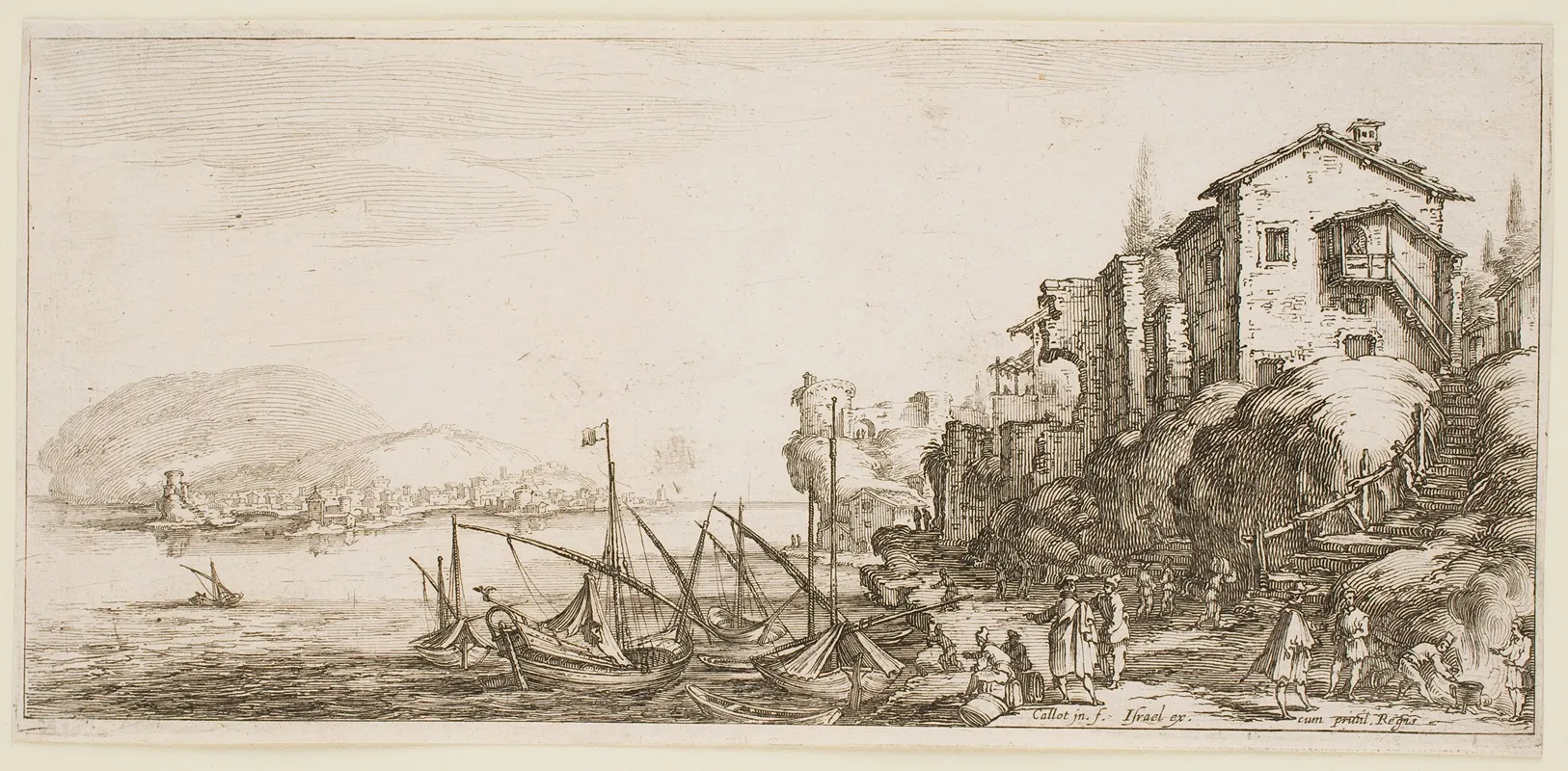 The Little Port by Jacques Callot - Canvas Print