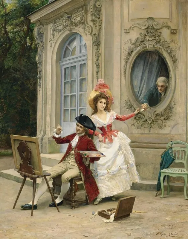 The Love Letter 7 by Jules Girardet - Canvas Print