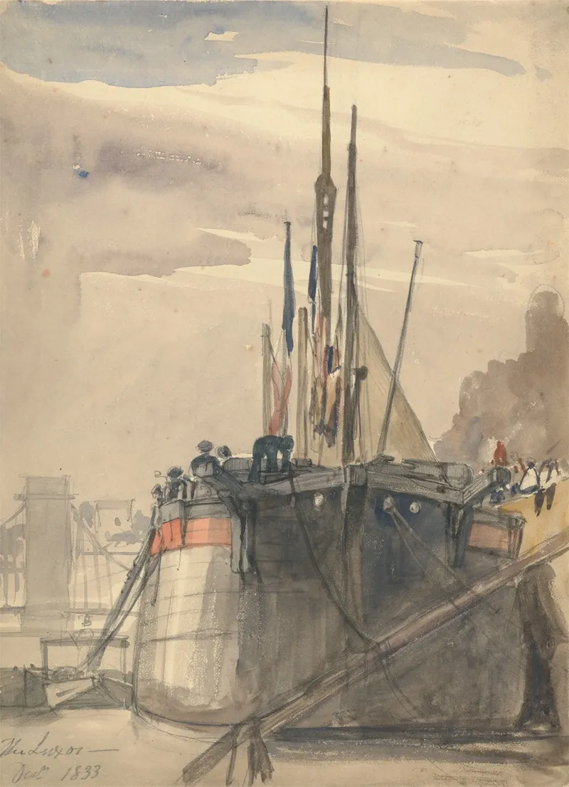 The Luxor Paris December 1833 by William Callow - Canvas Print