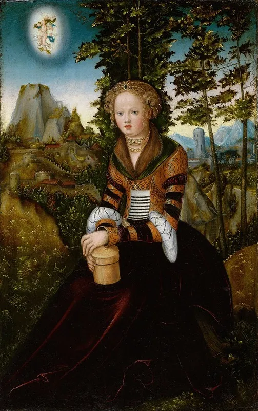 The Magdalene by Lucas Cranach the Elder - Canvas Print