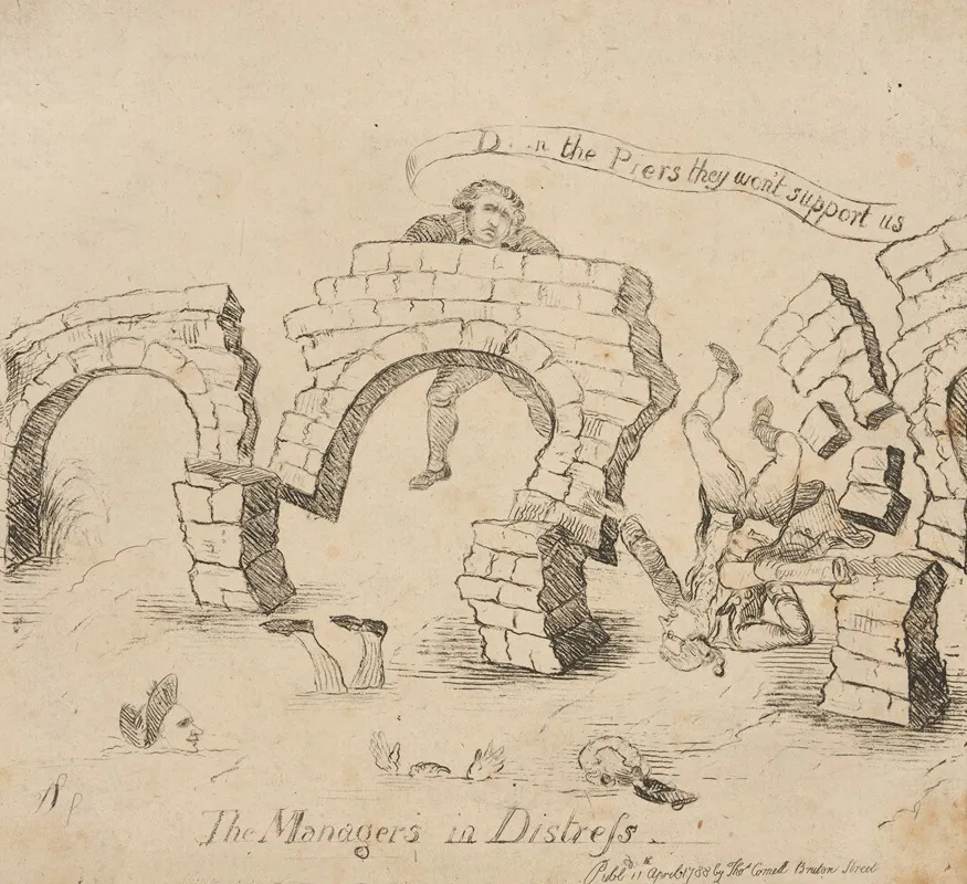 The Managers In Distress by James Sayers - Canvas Print