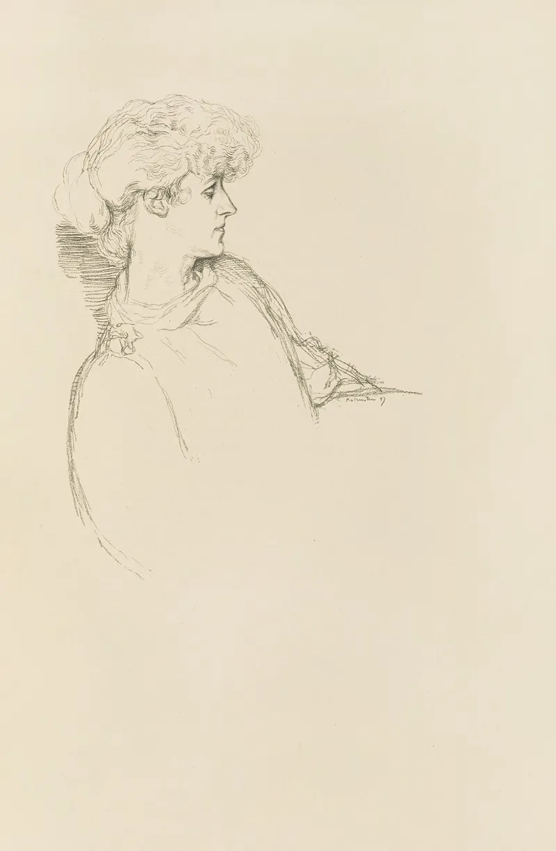 The Marchioness Of Granby by William Rothenstein - Canvas Print