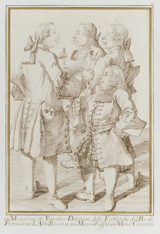 The Marquis De Vandieres Abbe Jean Bernard Le Blanc Germain Soufflot And Charles Nicolas Cochin The Younger