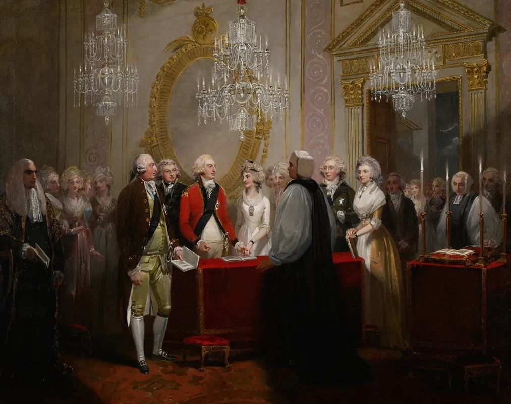 The Marriage Of The Duke And Duchess Of York by Henry Singleton - Canvas Print