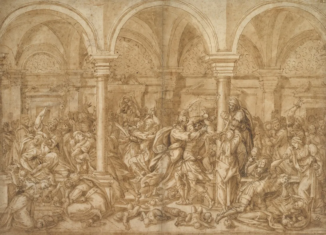 The Massacre Of The Innocents 11 by Giovanni Mauro della Rovere - Canvas Print