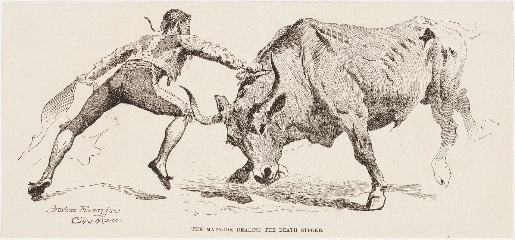 The Matador Dealing The Death Stroke