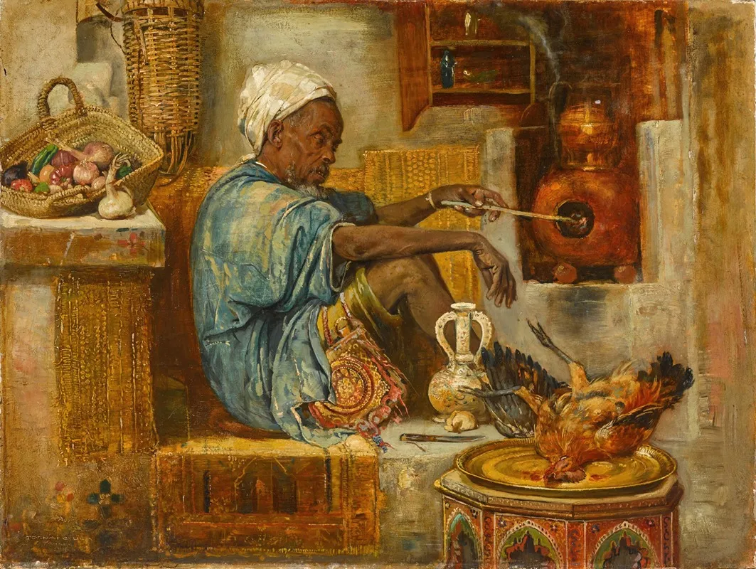 The Merchant 4 by Gyula Tornai - Canvas Print