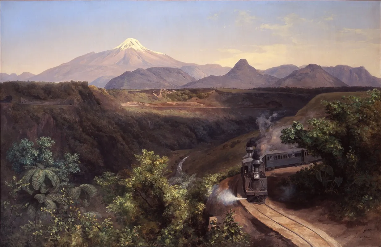 The Metlac Ravine by José María Velasco - Canvas Print