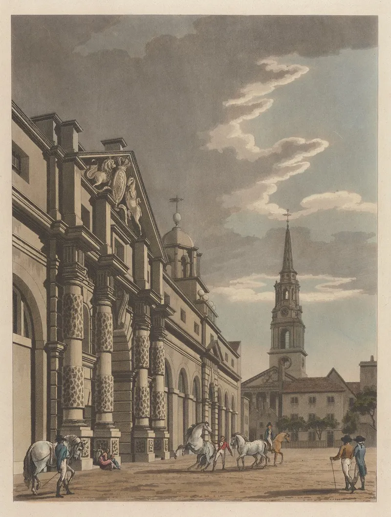 The Mews by Thomas Malton - Canvas Print