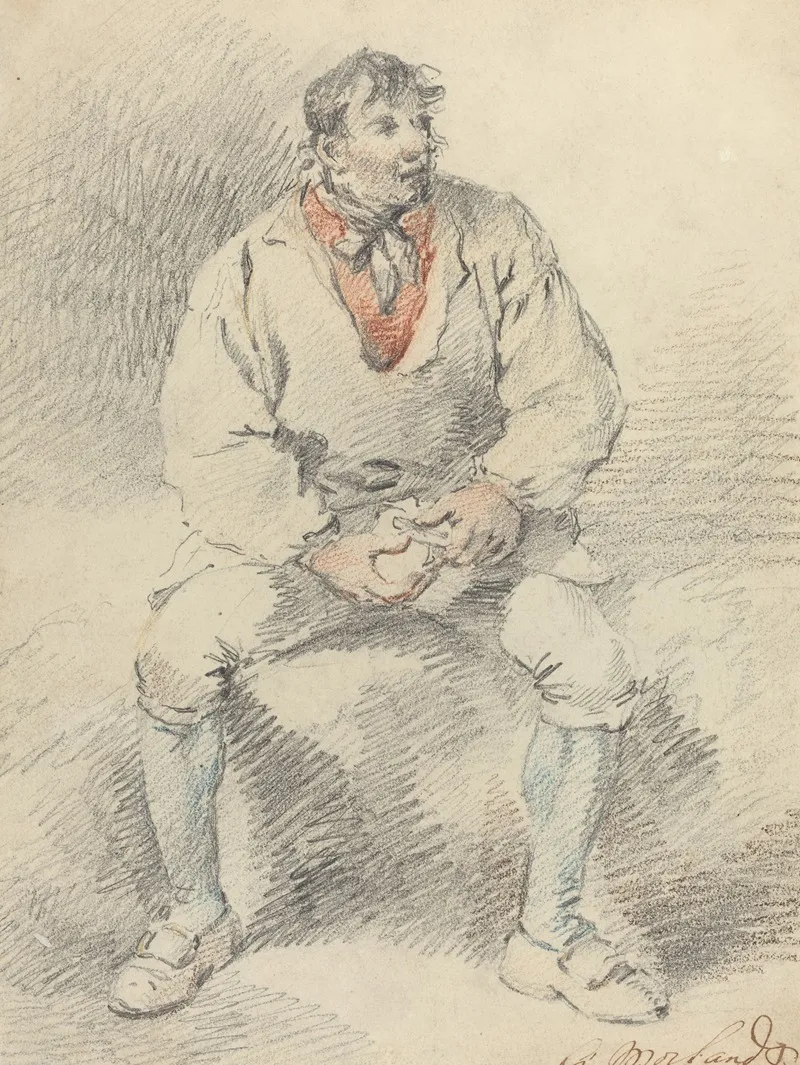 The Mid Day Meal by George Morland - Canvas Print