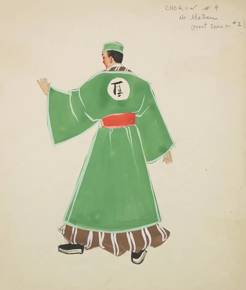 The Mikado Chorus 4 Mr Madan by Maxine Borowsky - Canvas Print