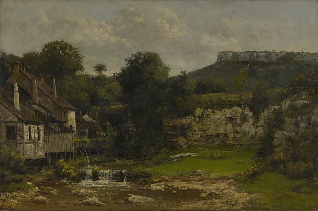 The Mill At The Loue by Cherubino Patà - Canvas Print