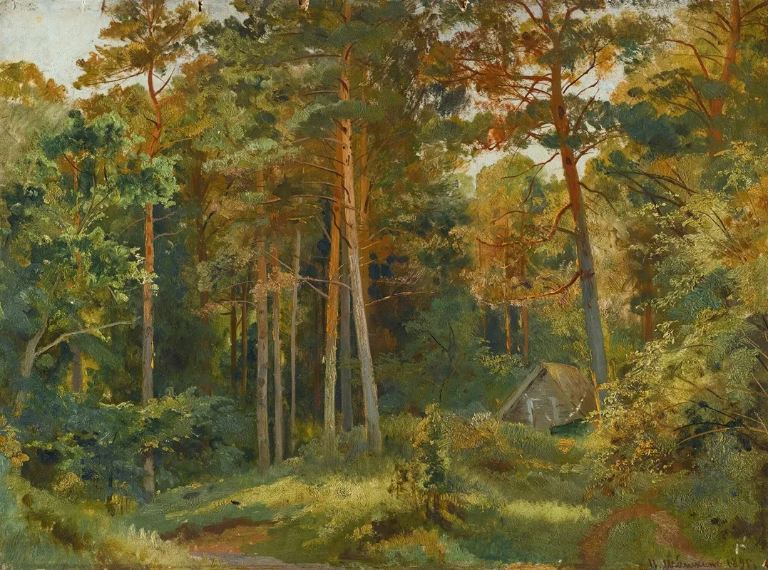 The Mill In The Forest 2 by Ivan Ivanovich Shishkin - Canvas Print