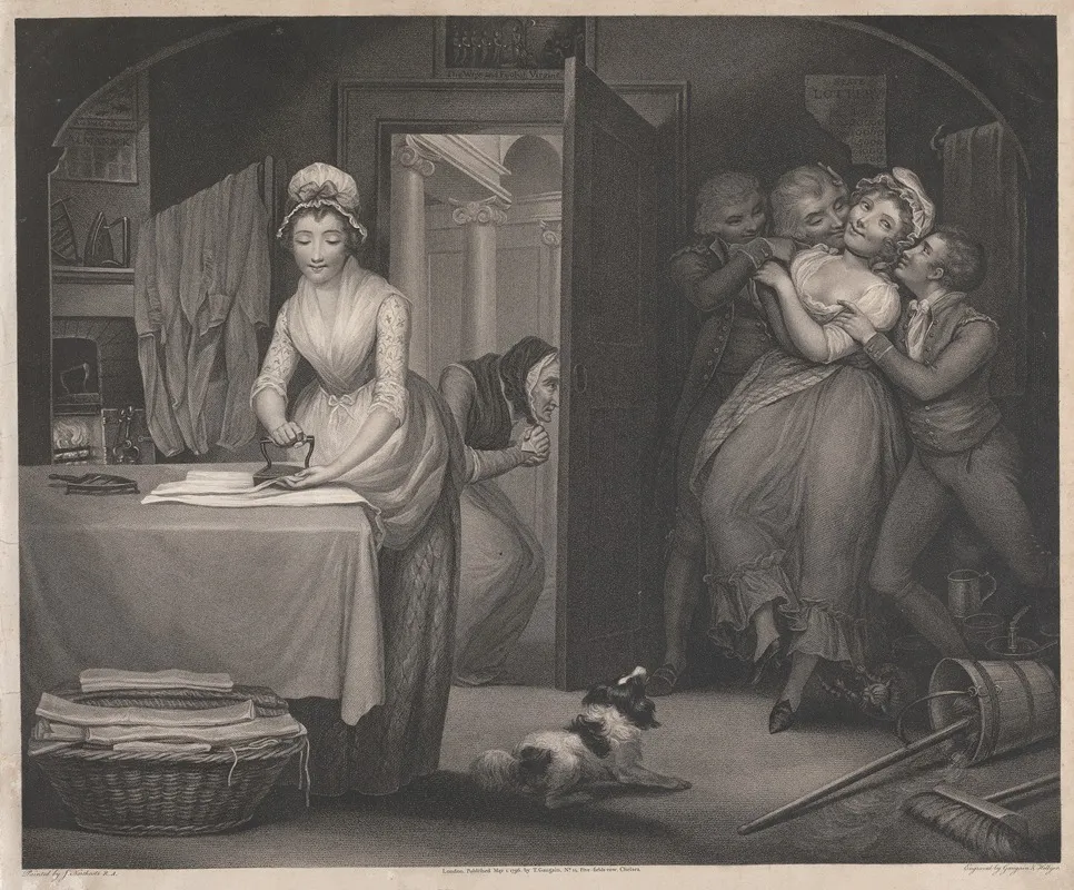 The Modest Girl And The Wanton Fellow Servants In A Gentlemans House