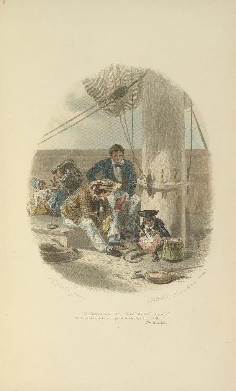 The Monikins by Felix Octavius Carr Darley - Canvas Print