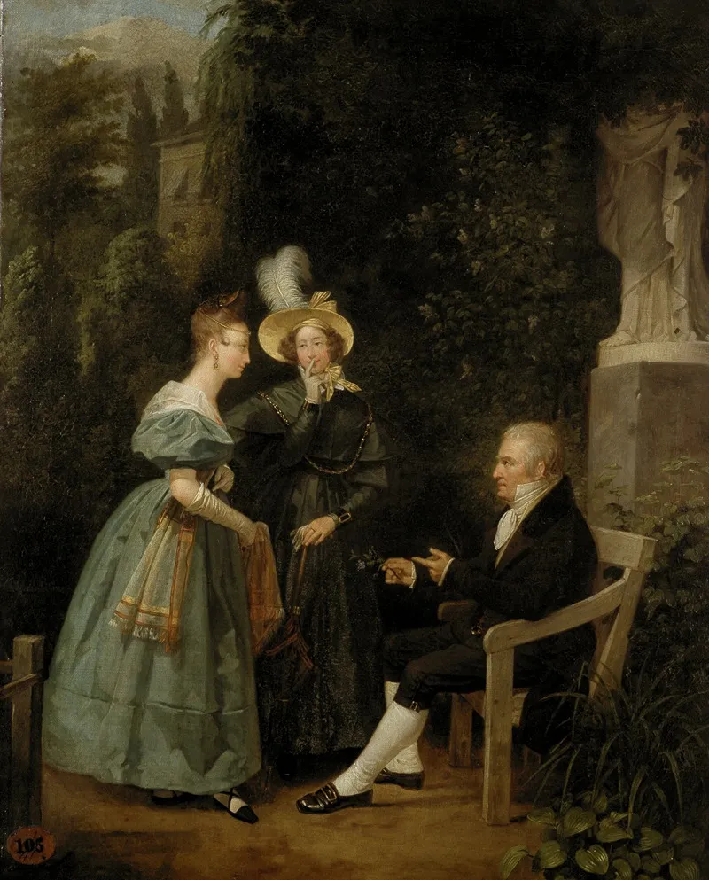 The Moral Lesson by Henri Dillens - Canvas Print