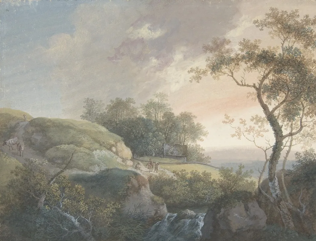 The Morning 2 by Johann Georg Wagner - Canvas Print