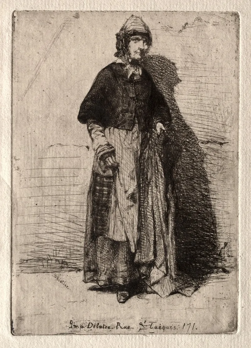 The Mother Gerard by James Abbott McNeill Whistler - Canvas Print