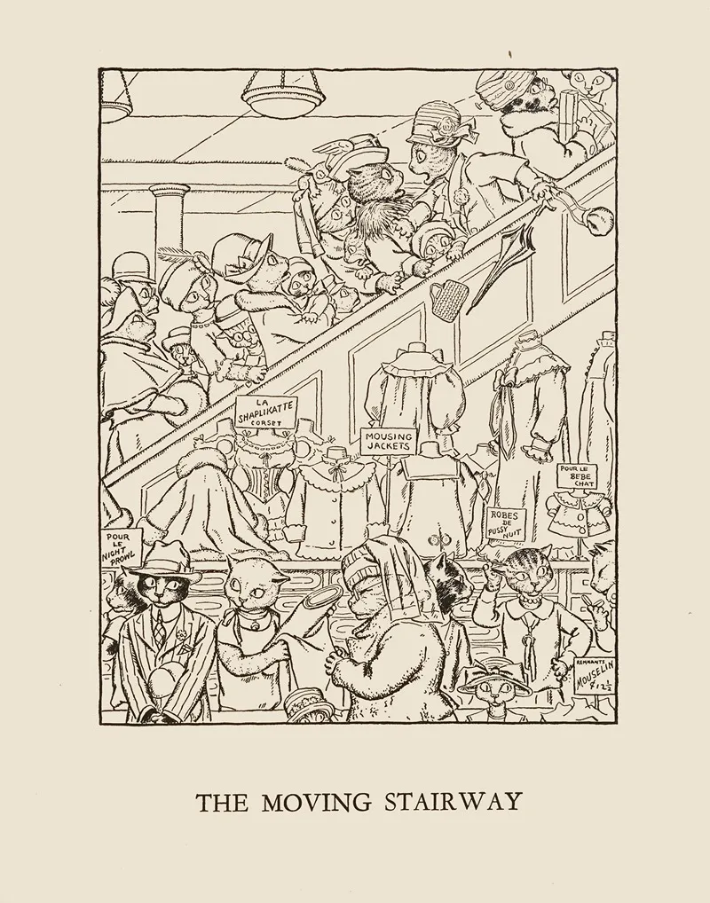 The Moving Stairway by William Ely Hill - Canvas Print