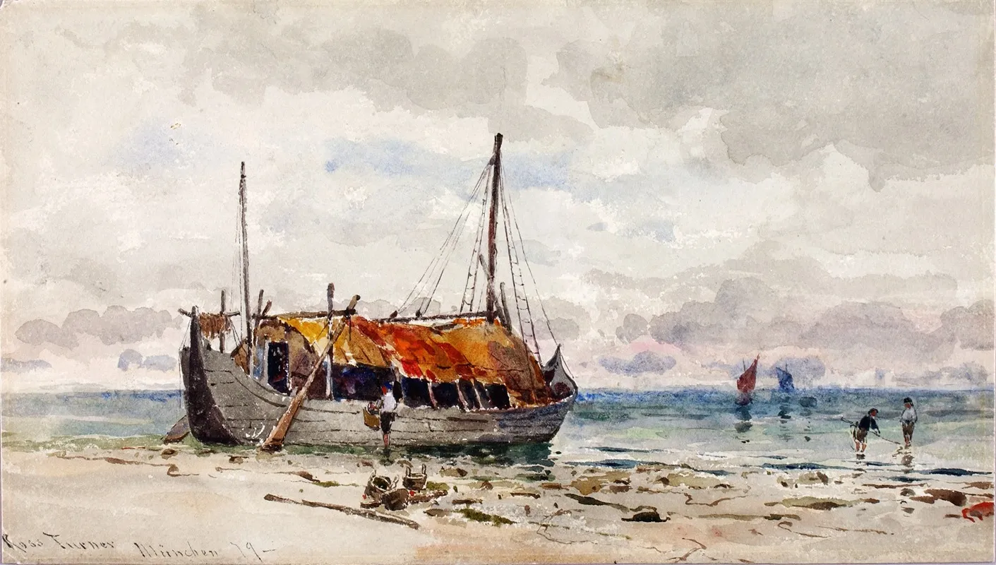 The Mussel Gatherers by Ross Sterling Turner - Canvas Print