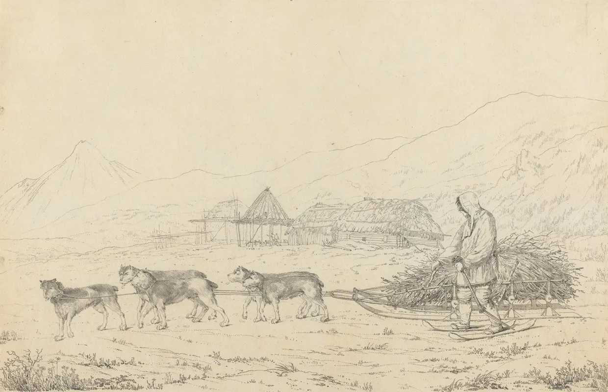 The Narta Or Sledge For Burdens In Kamtschatka