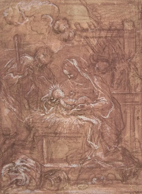 The Nativity 35 by Giuseppe Passeri - Canvas Print