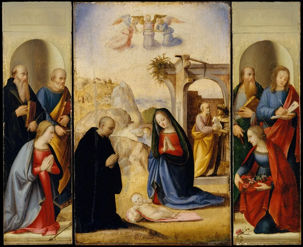 The Nativity With Saints