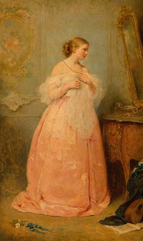 The New Gown by Charles Chaplin - Canvas Print