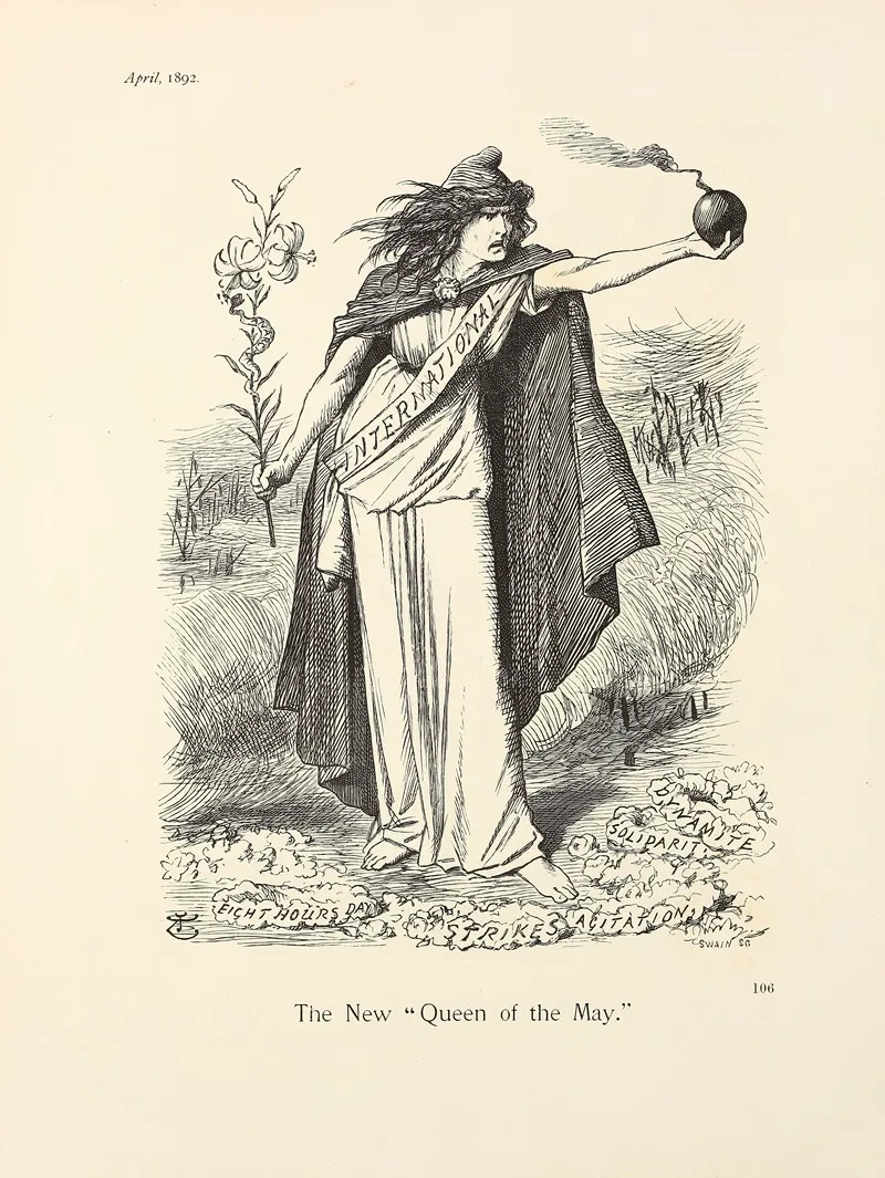 The New Queen Of The May by Sir John Tenniel - Canvas Print
