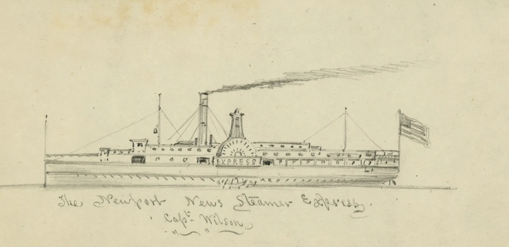 The Newport News Steamer Express Capt Wilson