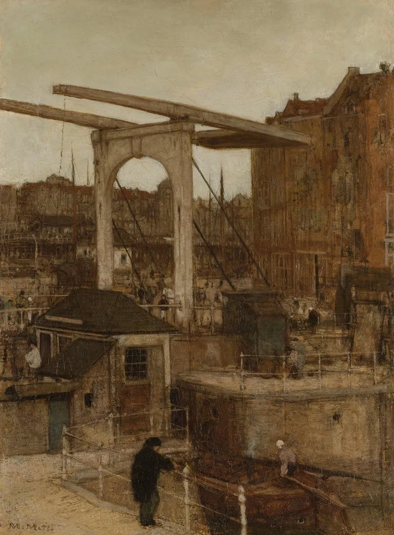 The Nieuwe Haarlemse Sluis At The Singel Known As Souvenir Damsterdam