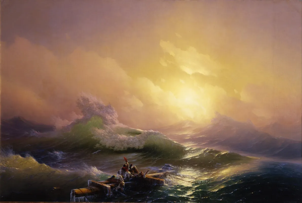 The Ninth Wave Painting by Ivan Konstantinovich Aivazovsky - Canvas Print