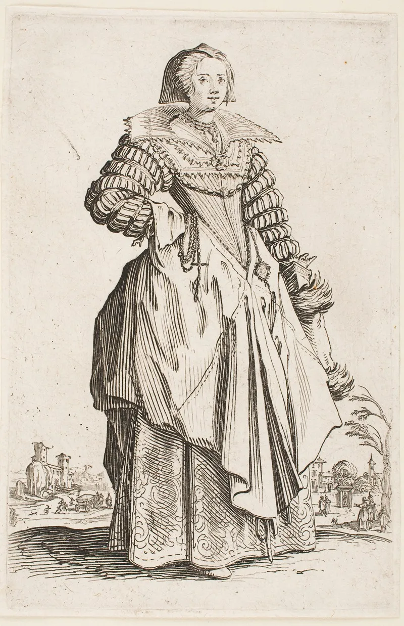 The Nobility Of Lorraine Lady In A Wide Collar