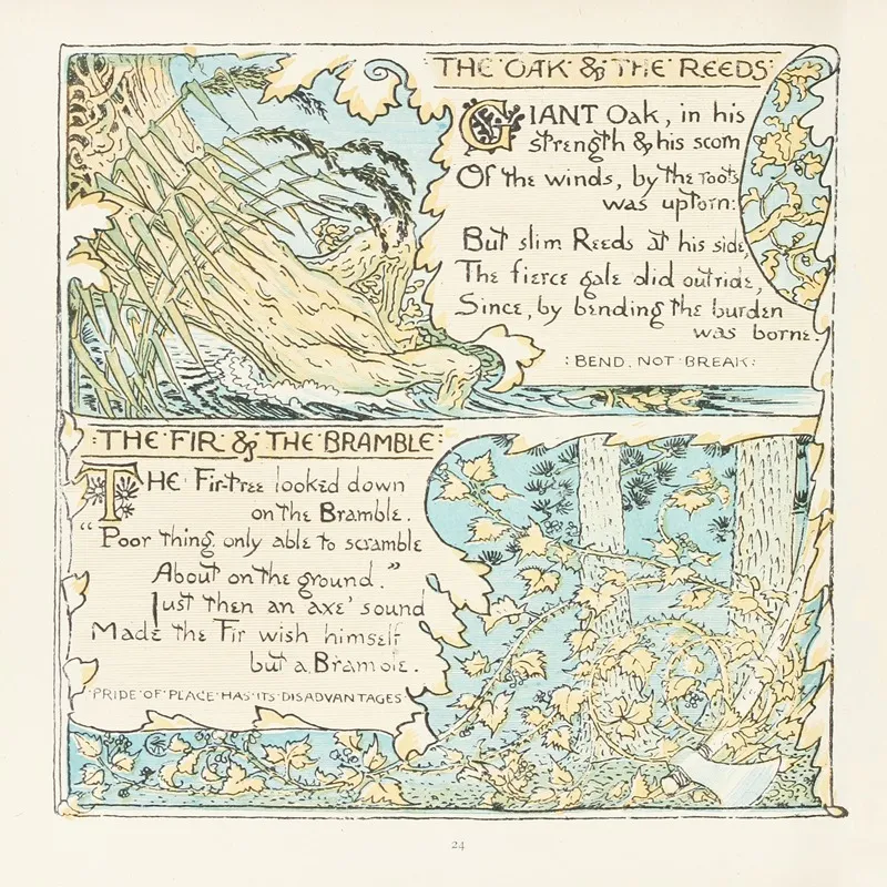 The Oak And The Reeds The Fir And The Bramble