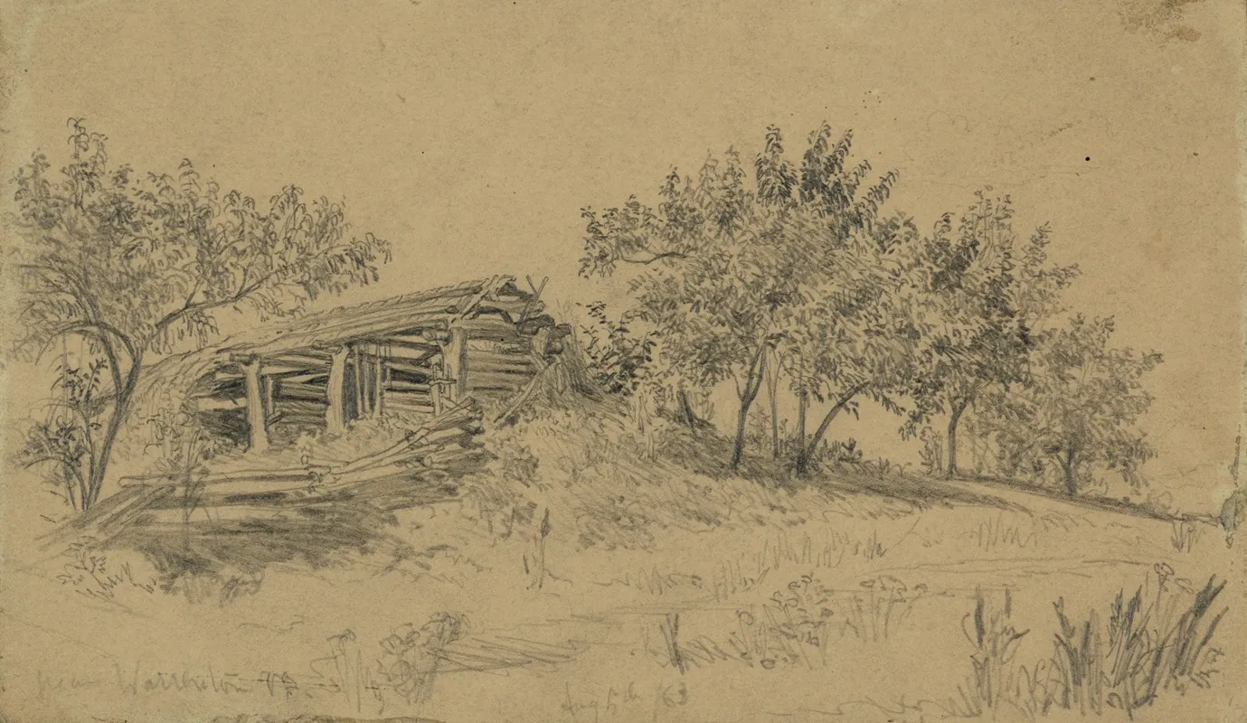 The Old Barn by Edwin Forbes - Canvas Print