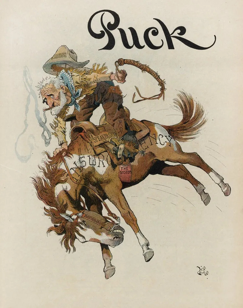 The Old Bronco Buster by Will Crawford - Canvas Print