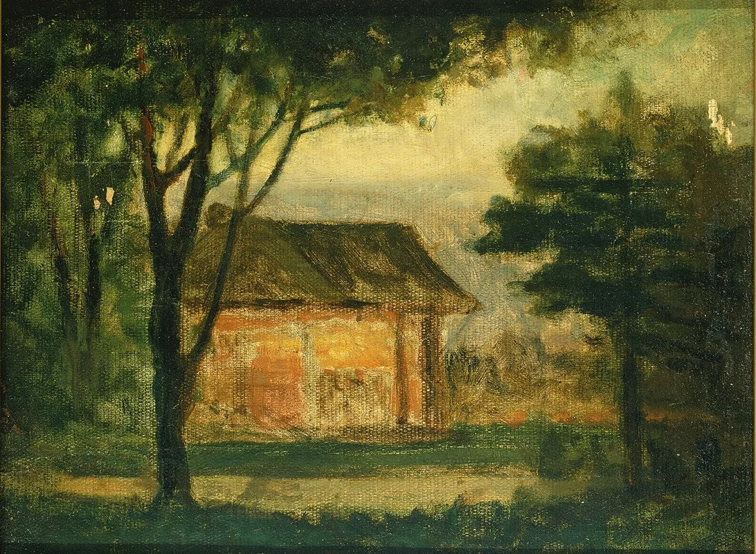 The Old Homestead by Edward Mitchell Bannister - Canvas Print