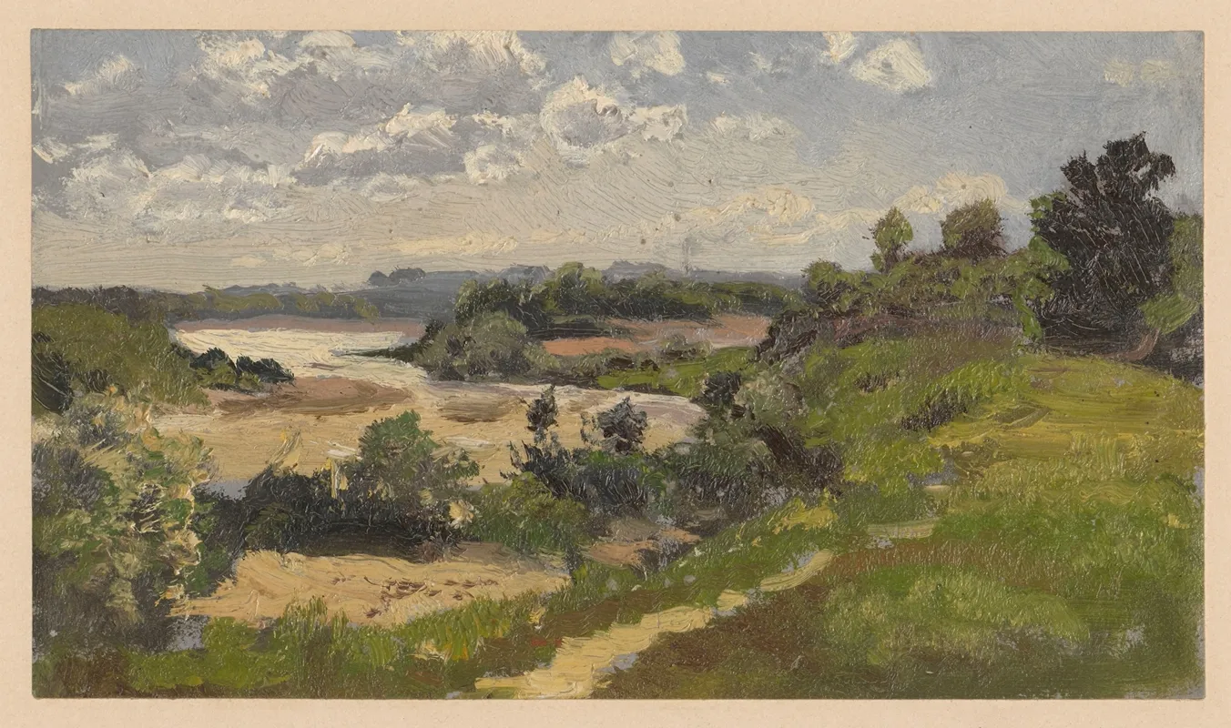 The Old Oder by Adolf Dressler - Canvas Print